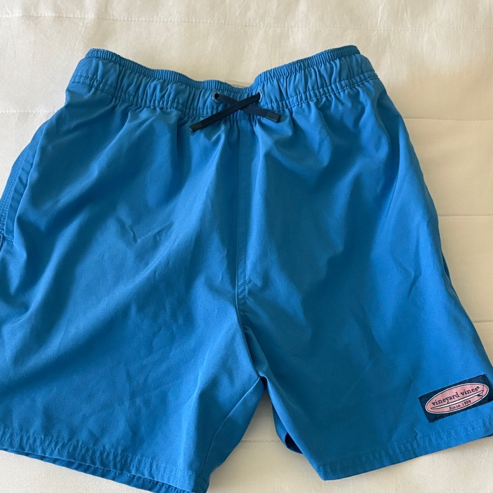 Vineyard Vines Turquoise Blue Swim Shorts boys Medium (12-14)
